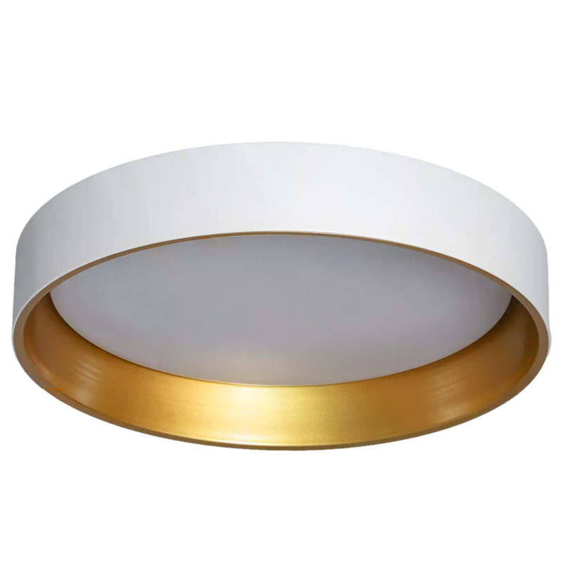 Plafon LED 21W Okrągły Biało Złoty 45cm 3 Barwy Świecenia CCT Abruzzo Roma ABR-PLR-Z-20W-CCT