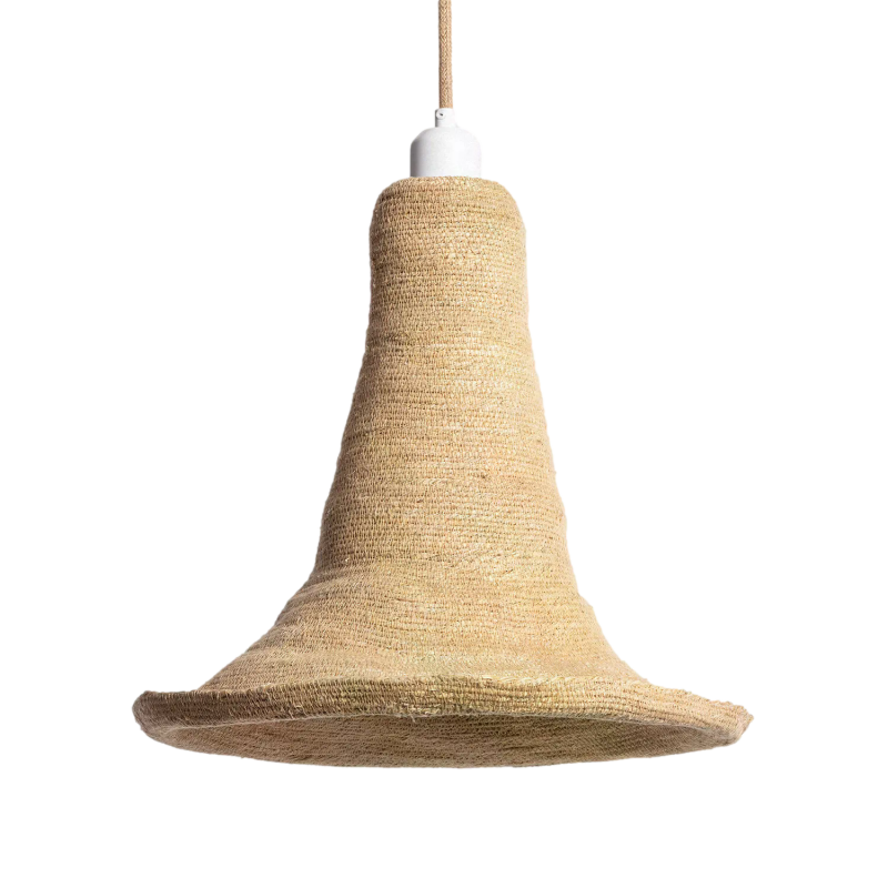 Lampa Wisząca Boho z Włókna Naturalnego Abruzzo Chiara E27 56cm ABR-LW2-BH-E27
